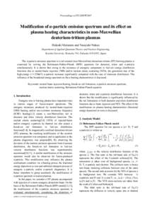 Modification of α-particle emission spectrum and its effect on plasma heating characteristics in non-Maxwellian deuterium-tritium plasmas
