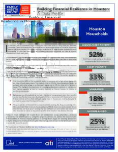 Building Financial Resilience in Houston: HOUSTON, TX A Data Profile  Houston