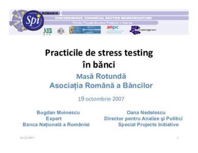 Practicile de stress testing în banci