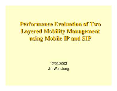 Two Layered Mobility Management for Location-Related Service