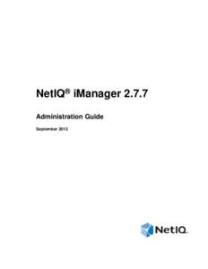 NetIQ® iManager Administration Guide