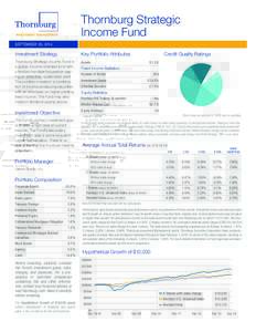 Thornburg Strategic Income Fund SEPTEMBER 30, 2014 Investment Strategy