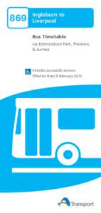 869  Ingleburn to Liverpool Bus Timetable via Edmondson Park, Prestons