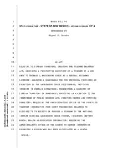 HOUSE BILL[removed]51ST LEGISLATURE - STATE OF NEW MEXICO - SECOND SESSION, 2014