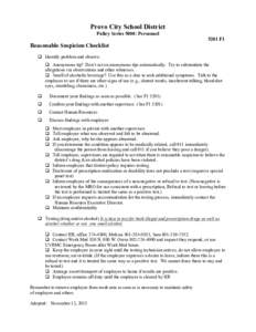 Microsoft Word - Policy 5281 F1 Drug & Alcohol Checklist.docx
