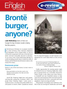 e-review October 2011 Brontë burger, anyone?