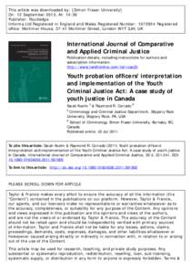 This article was downloaded by: [Simon Fraser University] On: 12 September 2013, At: 14:36 Publisher: Routledge Informa Ltd Registered in England and Wales Registered Number: [removed]Registered office: Mortimer House, 37