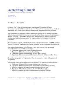 Microsoft Word - Accrediting Council decisions.doc
