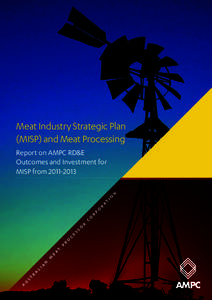 Meat Industry Strategic Plan (MISP) and Meat Processing A  u