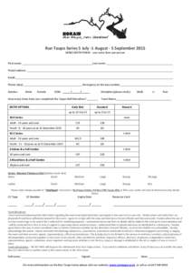 The Coastal Challenge – entry form