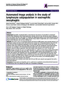 Automated image analysis in the study of lymphocyte subpopulation in eosinophilic oesophagitis