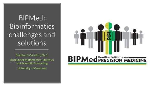 BIPMed: Bioinformatics challenges and solutions Benilton S Carvalho, Ph.D.