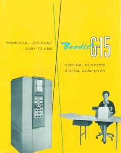 Bendix G-14 General Purpose Digital Computer, 1955