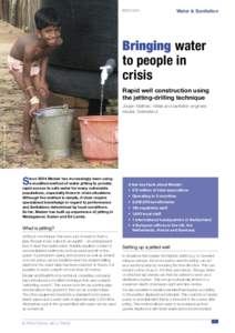 IAT01Water & Sanitation Bringing water to people in