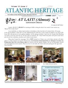 Volume 15,Issue 2 14 Newsletter of the Atlantic County Historical Society  SUMMER 2017