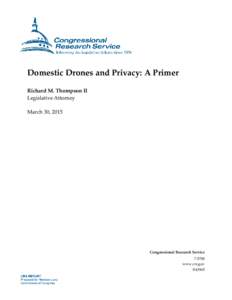 Domestic Drones and Privacy: A Primer