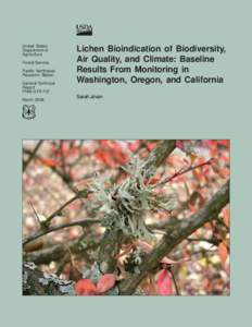 Microbiology / Bioindicator / Pseudocyphella / Sticta / Cyanolichen / Algae / Lobaria pulmonaria / Wila / Biodiversity / Biology / Lichens / Tree of life