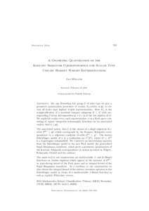 785  Documenta Math. A Geometric Quantization of the Kostant–Sekiguchi Correspondence for Scalar Type