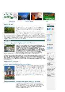 Keil Corey <>  E­News ­ May 2016  Vermont Natural Resources Council <> Reply­To:  To: Keil Corey <>