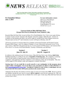 NEWS RELEASE  Andrew M. Cuomo, Governor Rose Harvey, Commissioner Alane Ball Chinian, Regional Director