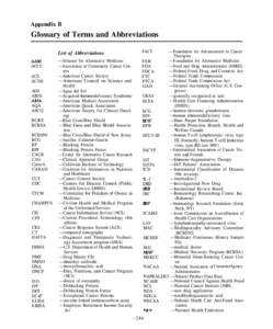 Appendix B  Glossary of Terms and Abbreviations ACCC ACS