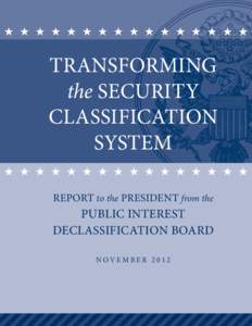 Transforming the Security Classification System