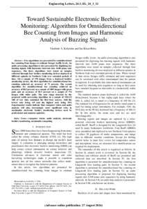 Digitizing Buzzing Signals & Estimating Forager Traffic Levels in Electronic Beehive Monitoring
