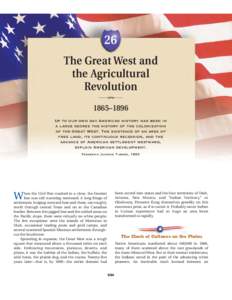 26 The Great West and the Agricultural Revolution ‫ﱛﱞﱛ‬