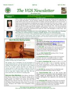 Volume: 6 Issue: 8  vgsfl.org April 15, 2014