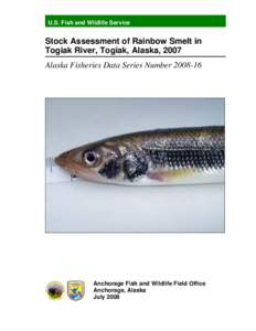 Alaska Fisheries Data Series Number[removed]