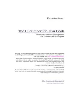The Cucumber for Java Book