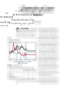 A Perspective on Future Productivity Growth in Canada Thomas A. Wilson* University of Toronto