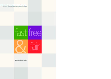 fast free fair & Annual Review 2002