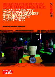 Building the future of humanitarian aid: Local capacity and partnerships in emergency assistance