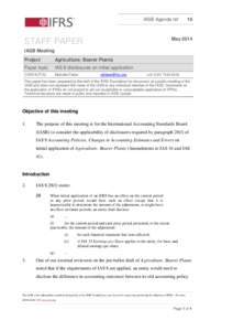 IASB Agenda ref  16 May 2014