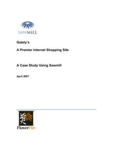 Gately’s A Premier Internet Shopping Site A Case Study Using Sawmill April 2007