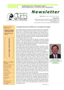 COMPARATIVE INTERNATIONAL GOVERNMENTAL ACCOUNTING RESEARCH Newsletter April 2011, Volume 2, Issue 2 (new series) Editorial Board