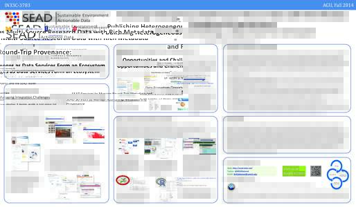 AGU, FallIN33C-3783 Publishing Heterogeneous Multi-Source Research Data with Rich Metadata and Round-Trip Provenance: