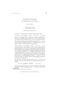 595  Documenta Math. Hyperbolic Geometry on Noncommutative Balls