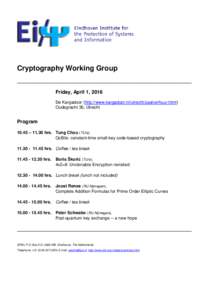 Cryptography Working Group