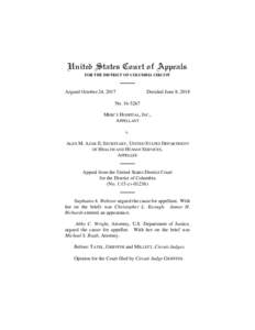 United States Court of Appeals FOR THE DISTRICT OF COLUMBIA CIRCUIT Argued October 24, 2017  Decided June 8, 2018
