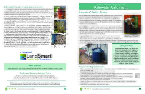 Stormwater management / Water pollution / Appropriate technology / Environmental engineering / Environmental soil science / Rainwater tank / Rainwater harvesting / Cistern / Stormwater / Combined sewer / Storage tank / Downspout