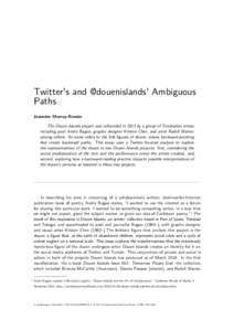 Twitter's and @douenislands' Ambiguous Paths
