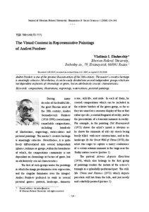 Vladimir I. Zhukovskiy. The Visual Content in Representative Paintings of Andrei Pozdeev  Journal of Siberian Federal University. Humanities & Social Sciences[removed]