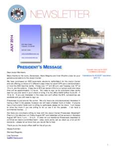 JULY[removed]NEWSLETTER 950 Main Street Cambria, CA 93428