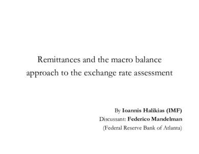 Economics / Macroeconomics / Economy / National accounts / Economic indicators / International finance / Remittance / Current account / Economic model / Balance of payments / Phillips curve / Macroeconomic model