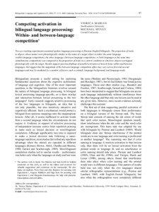 Bilingualism: Language and Cognition 6 (2), 2003, 97–115  C