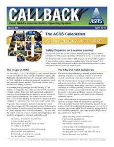 ASRS CALLBACK IssueApril 2016