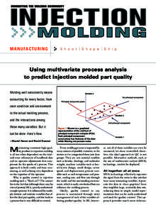 Using Multivariate Process Analysis to Predict Injection Molded Part Quality