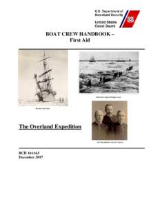 BOAT CREW HANDBOOK – First Aid Relief Party Sighted Whaling Vessels  Revenue Cutter Bear